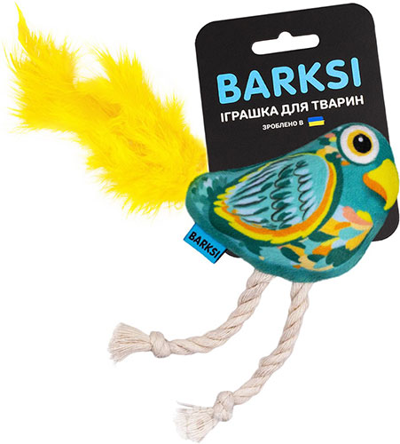 Barksi Попугай с колокольчиком для кошек