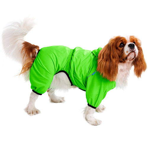 Barksi Textile Комбинезон-дождевик для собак, салатовый