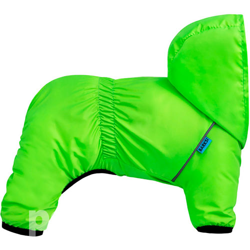 Barksi Textile Комбинезон-дождевик для собак, салатовый