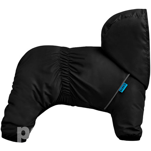 Barksi Textile Комбинезон-дождевик для собак, черный