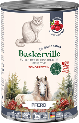 Baskerville Monoprotein Конина для котів