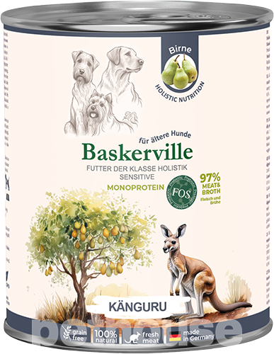 Baskerville Monoprotein Кенгуру для собак