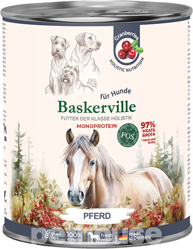 Baskerville Monoprotein Конина для собак