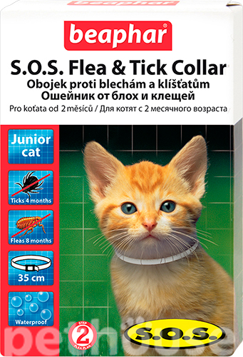 Beaphar SOS Flea and Tick Collar Ошейник для котят 35 см