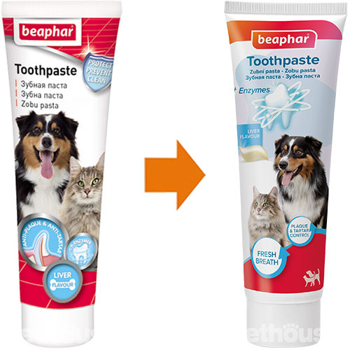 Beaphar Toothpaste Liver Зубна паста зі смаком печінки для собак і котів Beaphar Toothpaste Liver Зубна паста зі смаком печінки для собак і котів