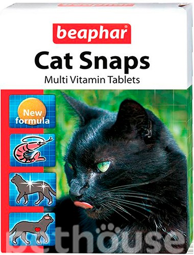 Beaphar Cat Snaps - вітаміни з таурином і біотином для котів