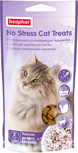 Beaphar No Stress Cat Treats - подушечки для зняття стресу у котів