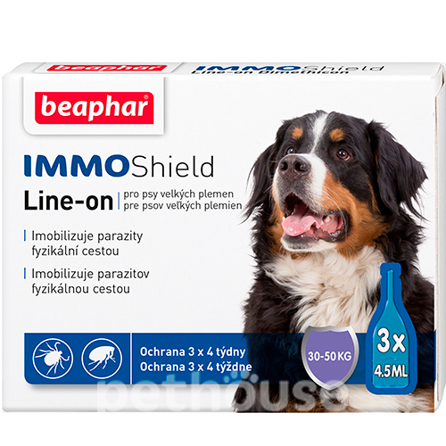 Beaphar IMMO Shield Капли от блох и клещей для собак от 30 до 50 кг