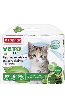 Beaphar Bio Spot On Veto pure Капли от блох, клещей и комаров для котят