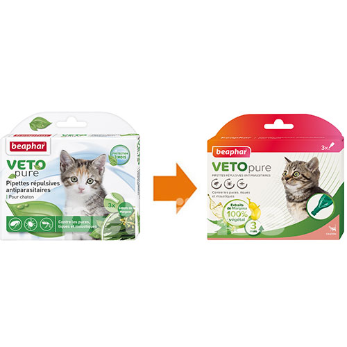 Beaphar Bio Spot On Veto pure Капли от блох, клещей и комаров для котят