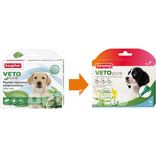 Beaphar Bio Spot On Veto pure Краплі від бліх, кліщів та комарів для цуценят