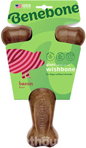 Benebone Wishbone Bacon Жувальна іграшка зі смаком бекону для собак