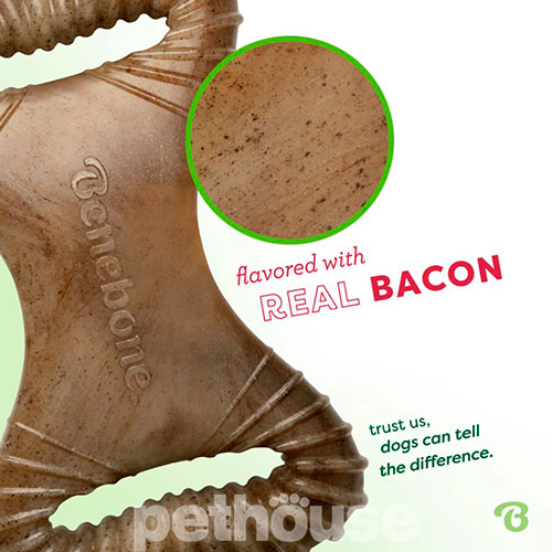 Benebone Dental Chew Bacon Жувальна іграшка зі смаком бекону для собак