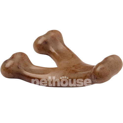 Benebone Tiny 2-Pack Dental Chew & Wishbone Набір жувальних іграшок зі смаком бекону для собак