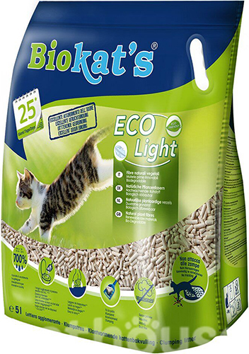 Biokat's Eco Light - соевый наполнитель для кошачьего туалета