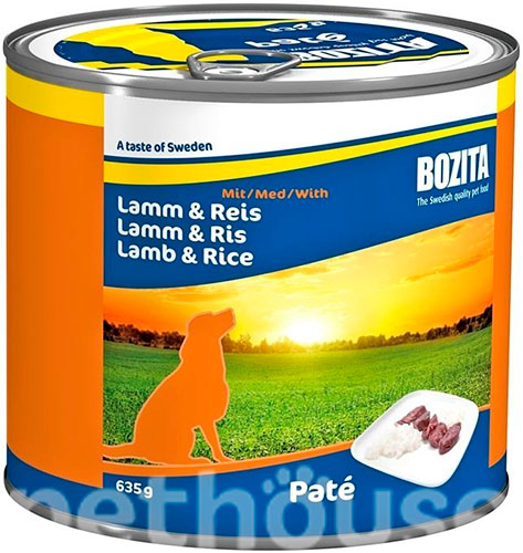 Bozita з ягням і рисом для собак