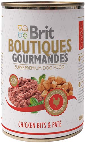 Brit Boutiques Gourmandes Кусочки курицы в паштете для собак
