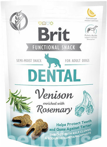 Brit Dog Functional Snack Dental Лакомства для поддержания здоровья зубов у собак