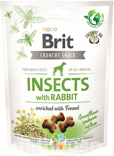 Brit Dog Crunchy Snack Cracker Ласощі для підтримання імунітету в собак