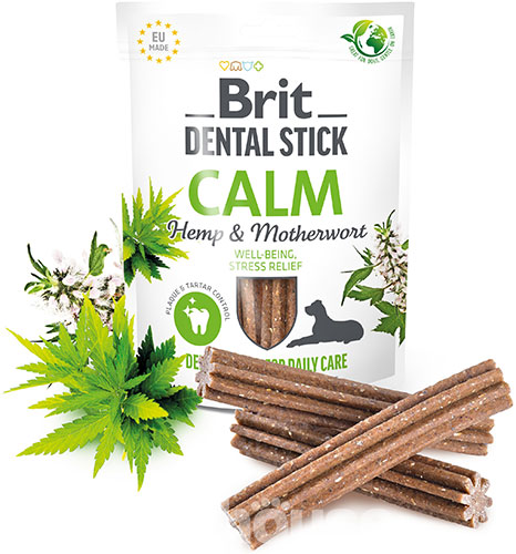 Brit Dog Dental Stick Calm Лакомства с успокаивающим действием для собак, фото 2