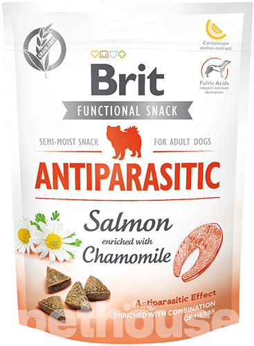 Brit Dog Functional Snack Antiparasitic Ласощі для підтримання мікрофлори кишечника собак