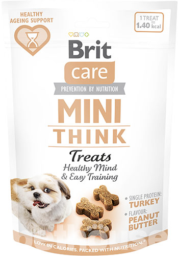Brit Care Mini Treats Think Лакомства для поддержания мозговой активности у собак мелких пород