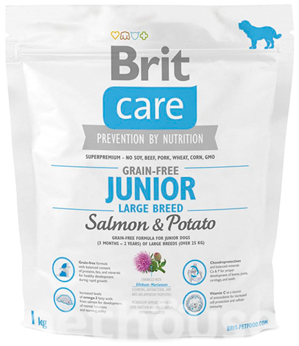 Brit Care Grain Free Junior Large Breed Salmon & Potato, фото 2