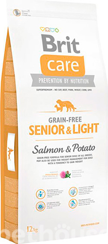 Brit Care Grain Free Senior and Light Salmon and Potato