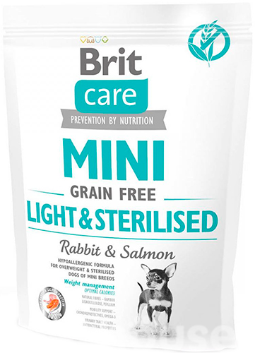 Brit Care Mini Grain Free Light & Sterilised, фото 2