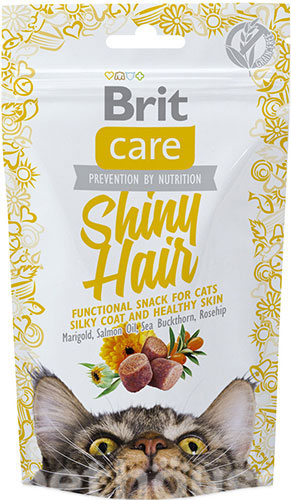 Brit Care Cat Snack Shiny Hair Ласощі для підтримання краси шерсті у котів