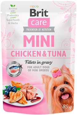 Brit Care Dog Mini Fillets In Gravy з куркою та тунцем для собак