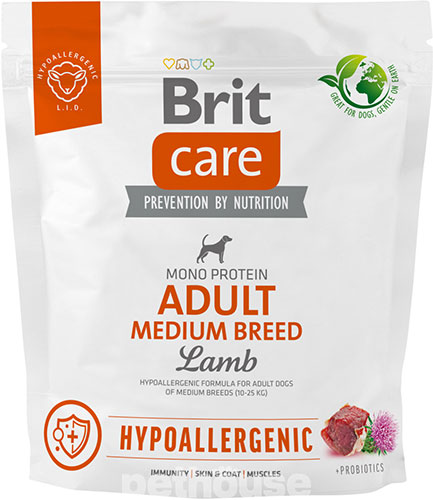 Brit Care Hypoallergenic Adult Medium Breed Lamb, фото 3