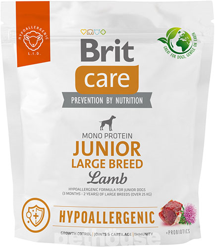 Brit Care Hypoallergenic Junior Large Breed Lamb, фото 3