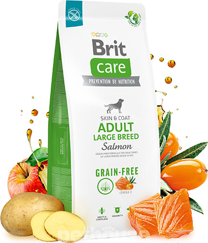 Brit Care Grain Free Adult Large Breed Salmon, фото 2