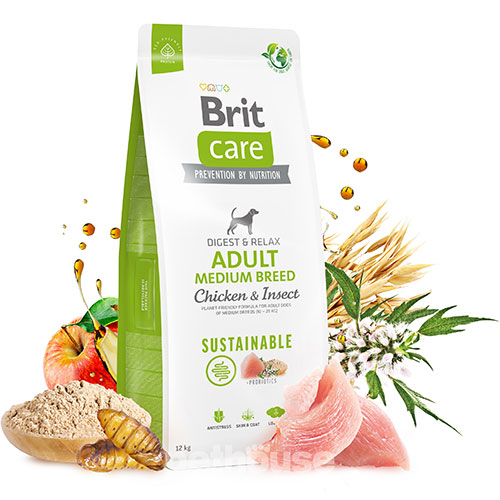 Brit Care Sustainable Adult Medium Breed Chicken and Insect, фото 2
