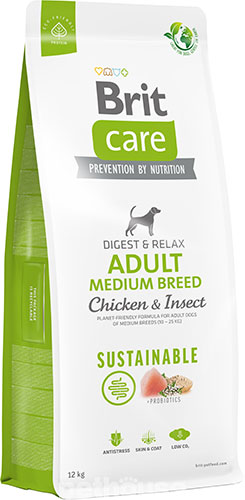 Brit Care Sustainable Adult Medium Breed Chicken and Insect, фото 3