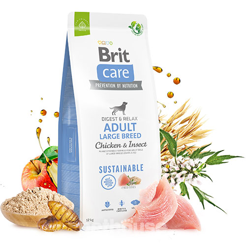 Brit Care Sustainable Adult Large Breed Chicken and Insect, фото 2