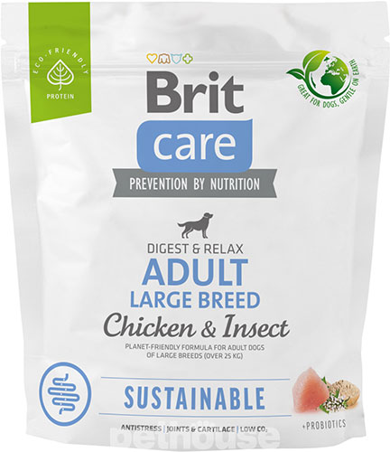 Brit Care Sustainable Adult Large Breed Chicken and Insect, фото 3