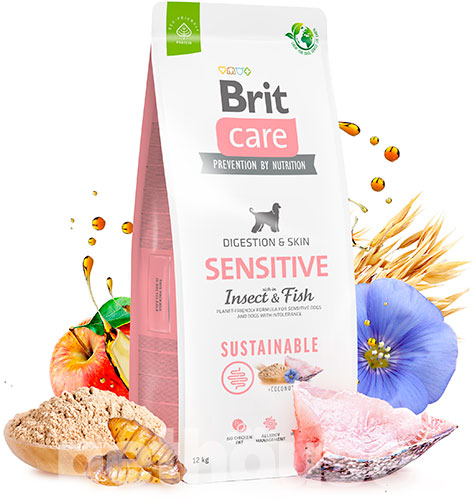 Brit Care Sustainable Sensitive Digestion & Skin Insect & Fish, фото 2