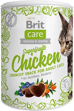 Brit Care Cat Snack Superfruits Chicken Лакомства для взрослых кошек
