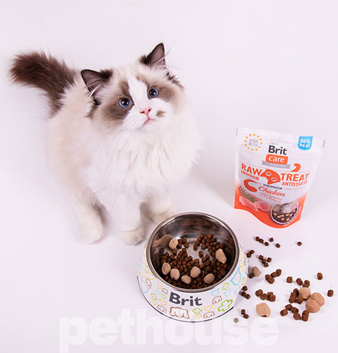 Brit Care Cat Raw Treat freeze-dried Indoor & Antistress Лакомства для уменьшения стресса у кошек