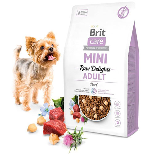 Brit Care Mini Raw Delights Grain Free Adult Beef