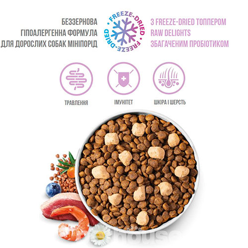 Brit Care Mini Raw Delights Grain Free Adult Turkey with Shrimp Brit Care Mini Raw Delights Grain Free Adult Turkey with Shrimp