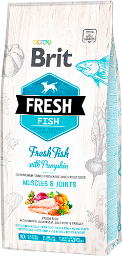 Brit Fresh Fish with Pumpkin Adult Large Muscles & Joints