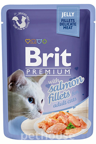 Brit Premium Филе лосося в желе для кошек