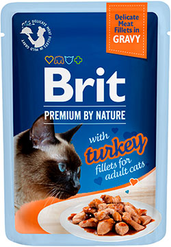 Brit Premium Філе індички в соусі для котів