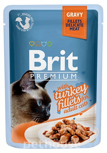Brit Premium Филе индейки в соусе для кошек