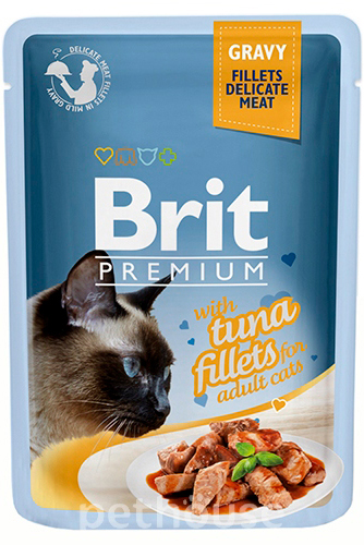 Brit Premium Філе тунця в соусі для котів