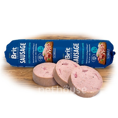 Brit Premium Sausage з куркою та ягням для собак, фото 2