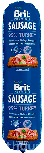 Brit Premium Sausage с индейкой для собак